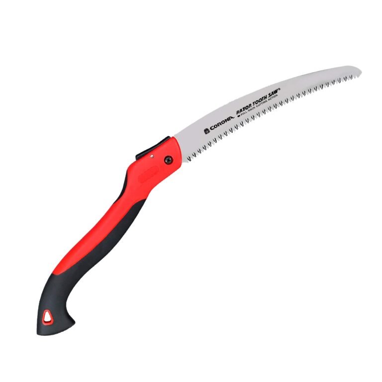 Corona Razor Tooth Saw with red and black handle